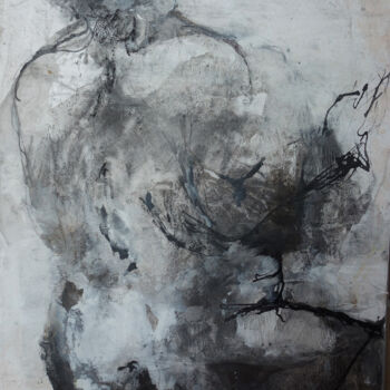 Peinture intitulée "dessin nb" par Catherine Monmarson, Œuvre d'art originale, Acrylique