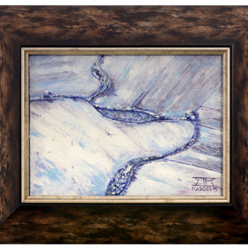 "Flight Over The Win…" başlıklı Tablo Krzysztof Kargol tarafından, Orijinal sanat, Petrol