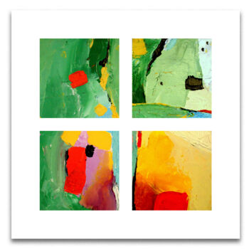 Peinture intitulée "Peinture abstraite" par Kam Bendi, Œuvre d'art originale, Huile