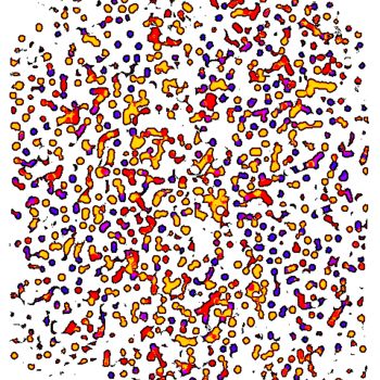 Arts numériques intitulée "Rain1" par Kirlian, Œuvre d'art originale, Peinture numérique