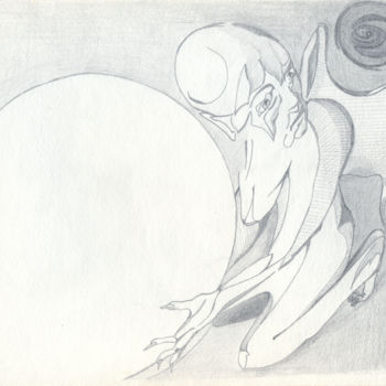 Drawing titled "The one who stole t…" by Dea Lieotto, Original Artwork, Pencil