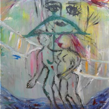Peinture intitulée "River Road" par Lumina Wang, Œuvre d'art originale, Huile