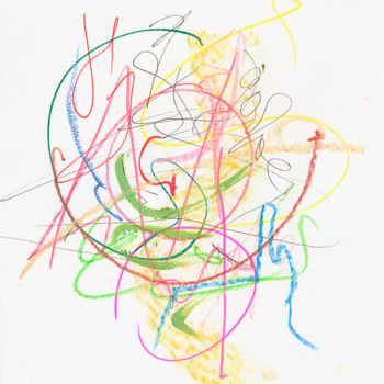 Drawing titled "One line is one day…" by Dea Lieotto, Original Artwork, Ballpoint pen