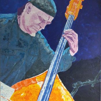 Peinture intitulée "Bassiste - Sal la R…" par Philippe Van Bellinghen, Œuvre d'art originale, Acrylique