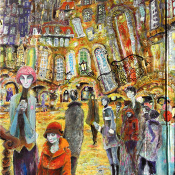 제목이 "Street by night. Ca…"인 미술작품 Carlos Pardo로, 원작, 아크릴