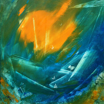 Peinture intitulée "eonsoflifetime.jpg" par Kalsang Dickyi, Œuvre d'art originale, Huile