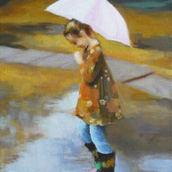 Painting titled "18-plaisr-d-enfant.…" by A.N.Leroux, Original Artwork, Oil