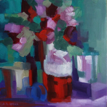 Painting titled "Impressions" by A.N.Leroux, Original Artwork, Oil