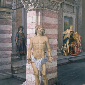 Peinture intitulée "bazard-allegorie.jpg" par Alain Bazard, Œuvre d'art originale, Huile