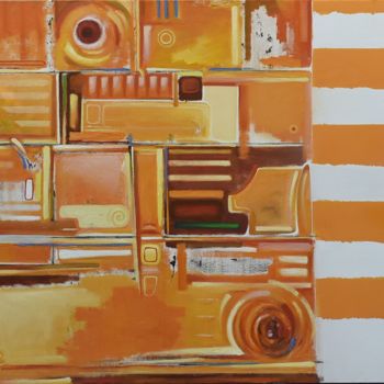「Farm 70's」というタイトルの絵画 Pascal Buffardによって, オリジナルのアートワーク