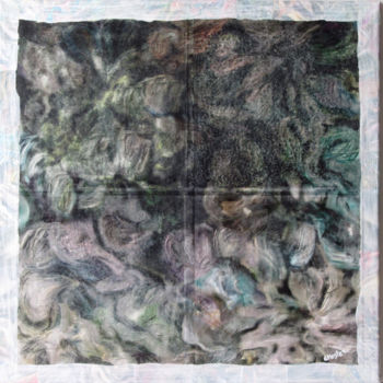 Collages intitulée "Au fond de la grott…" par Richard Raveen Chester, Œuvre d'art originale