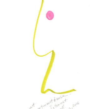 Drawing titled "Myselfie. 23 April,…" by Dea Lieotto, Original Artwork, Marker