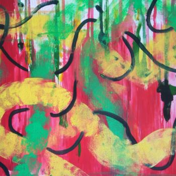Peinture intitulée "Entrelas 6" par Brigitte Mathé (MBL), Œuvre d'art originale, Acrylique