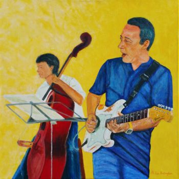 Ζωγραφική με τίτλο "When Jazz meets Roc…" από Philippe Van Bellinghen, Αυθεντικά έργα τέχνης, Ακρυλικό