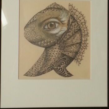 Zeichnungen mit dem Titel "ils nous racontent 2" von Diane Bonan, Original-Kunstwerk, Bleistift Auf Karton montiert
