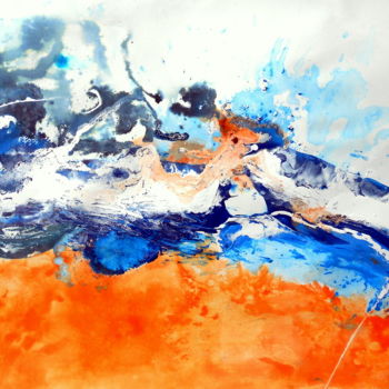 Peinture intitulée "Embarqué par les ea…" par Mysane, Œuvre d'art originale, Autre