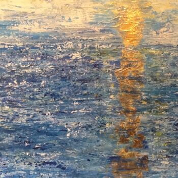 「Soleil d'or」というタイトルの絵画 Anne Vignauによって, オリジナルのアートワーク