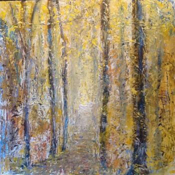 Peinture intitulée "Le petit chemin" par Anne Vignau, Œuvre d'art originale, Acrylique