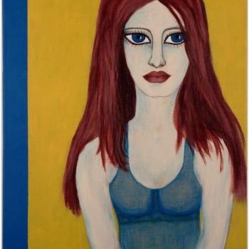 Peinture intitulée "La boudeuse" par Innox, Œuvre d'art originale, Acrylique