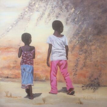 Painting titled "KOFFI et KOSSI sur…" by Koki, Original Artwork