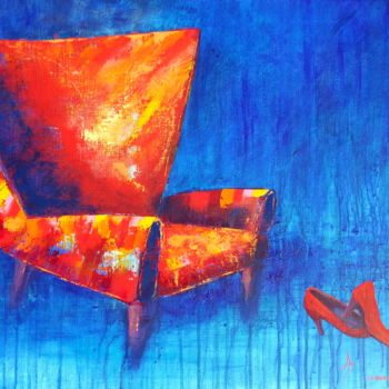 Peinture intitulée "PRENDS MOI DANS TES…" par Annaïg Le Bihan, Œuvre d'art originale, Huile Monté sur Châssis en bois