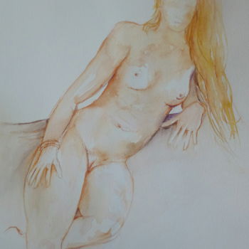 Accoudée