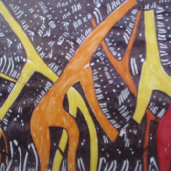 Drawing titled "Crete 1" by Michael Fitzgerald, Original Artwork, Ink