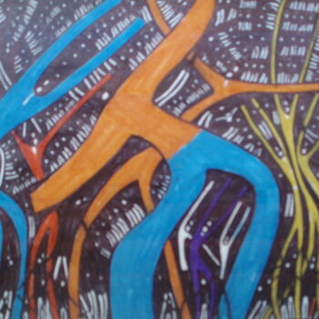 Drawing titled "crete 8" by Michael Fitzgerald, Original Artwork, Ink