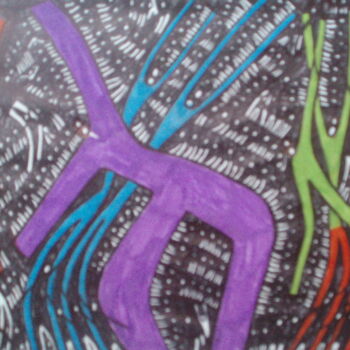Drawing titled "Crete 9" by Michael Fitzgerald, Original Artwork, Ink