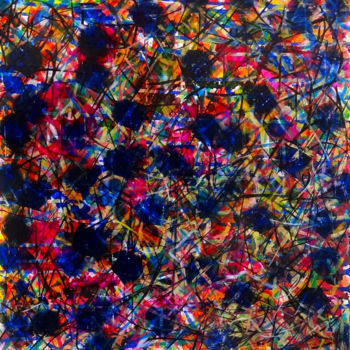Peinture intitulée "Composition 22" par Joel Jambou, Œuvre d'art originale, Acrylique