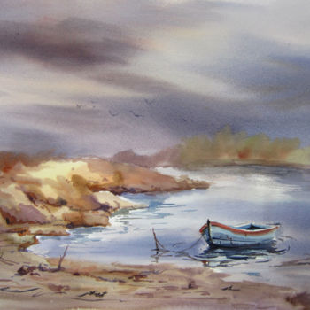 Painting titled "pakistani paintings" by M Kazmi, Original Artwork, Watercolor