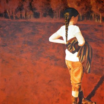 Ζωγραφική με τίτλο "Mains sur les hanch…" από Stephanie Ledroit, Αυθεντικά έργα τέχνης, Ακρυλικό Τοποθετήθηκε στο Ξύλινο φορ…