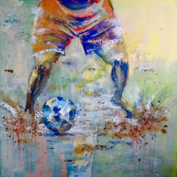绘画 标题为“fou d'foot” 由Isabelle Reygaerts, 原创艺术品, 丙烯
