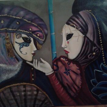 Pintura titulada "Carnaval de Venice" por Hebe Beatriz Alioto, Obra de arte original, Oleo