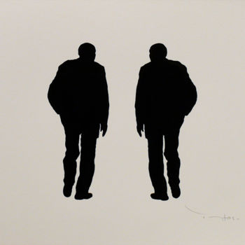 Drawing titled "Tehos - Conversation" by Tehos, Original Artwork, Other