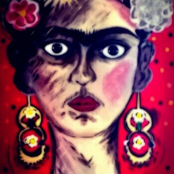 绘画 标题为“Frida” 由Vrineart, 原创艺术品