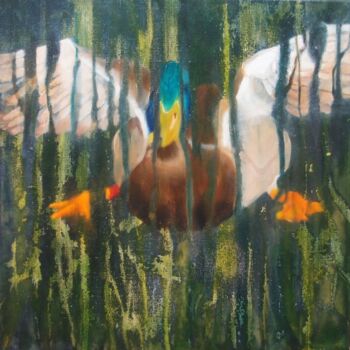 Peinture intitulée "On ENTENDIT NETTEME…" par Catherine Chesneau, Œuvre d'art originale