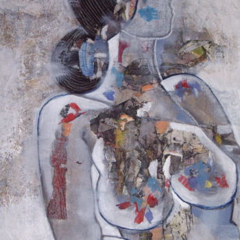 Schilderij getiteld "La fresque" door Sylvie Oliveri, Origineel Kunstwerk, Acryl