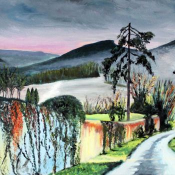 Painting titled "Invitation à la pro…" by Jean Parraud, Original Artwork, Oil