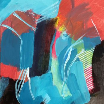Ζωγραφική με τίτλο "Conversation" από Sebastian Olivier Burckhardt, Αυθεντικά έργα τέχνης, Ακρυλικό