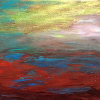Ζωγραφική με τίτλο "Horizon 1" από David Vall, Αυθεντικά έργα τέχνης, Ακρυλικό