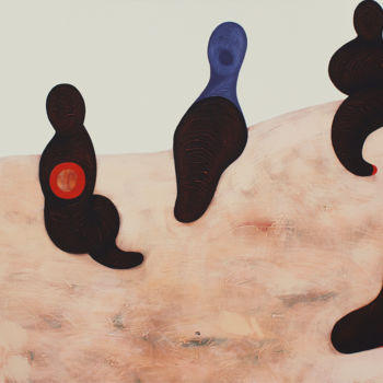 Schilderij getiteld "Musicians" door Pribi, Origineel Kunstwerk, Acryl