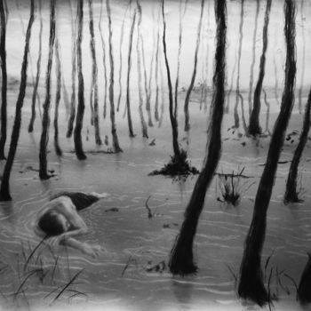 「Stalker」というタイトルの描画 Sébastien Bocquetによって, オリジナルのアートワーク