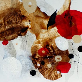 Peinture intitulée "Parfum d'Impatiens…" par Isabelle Mignot, Œuvre d'art originale, Autre