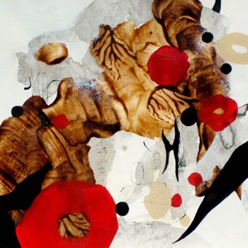 Peinture intitulée "Parfum d'Impatiens…" par Isabelle Mignot, Œuvre d'art originale, Autre
