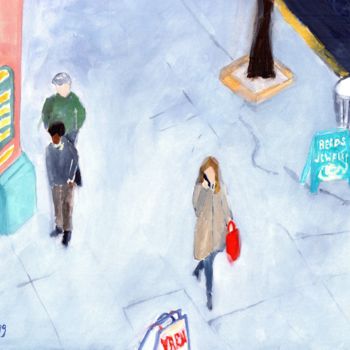 Peinture intitulée "View From Palace Ho…" par Janel Bragg, Œuvre d'art originale, Aquarelle