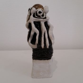 Sculpture titled "petit monde" by Laydev, Original Artwork, Ceramics