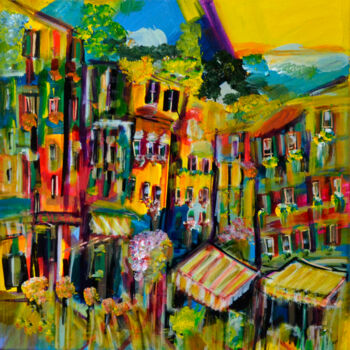 "La passion du color…" başlıklı Tablo Muriel Cayet tarafından, Orijinal sanat, Akrilik