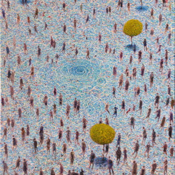제목이 "Walking in uncertai…"인 미술작품 Carlos Pardo로, 원작, 기름 나무 들것 프레임에 장착됨