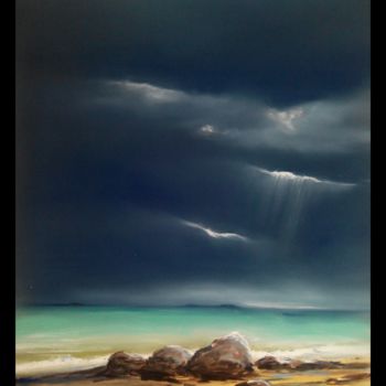 Peinture intitulée "Paysages-Libres-n-7…" par Murielle Léger, Œuvre d'art originale, Pastel